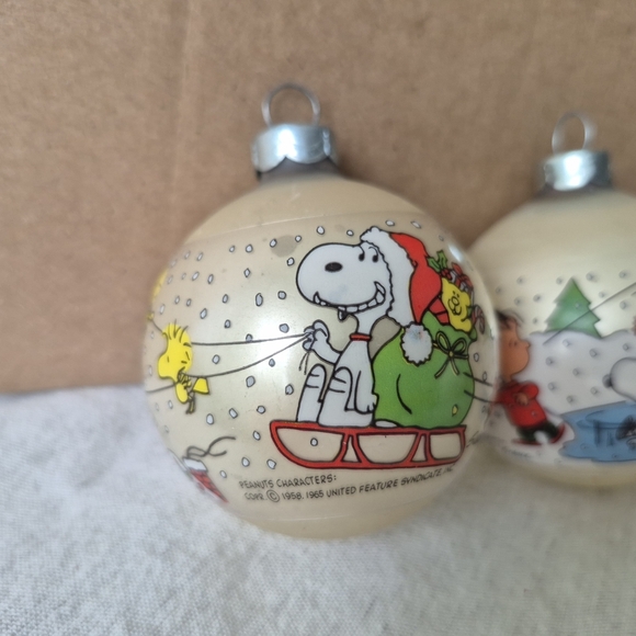 Peanuts Christmas Ornaments with Snoopy and Woodstock - Picture 2 of 5
